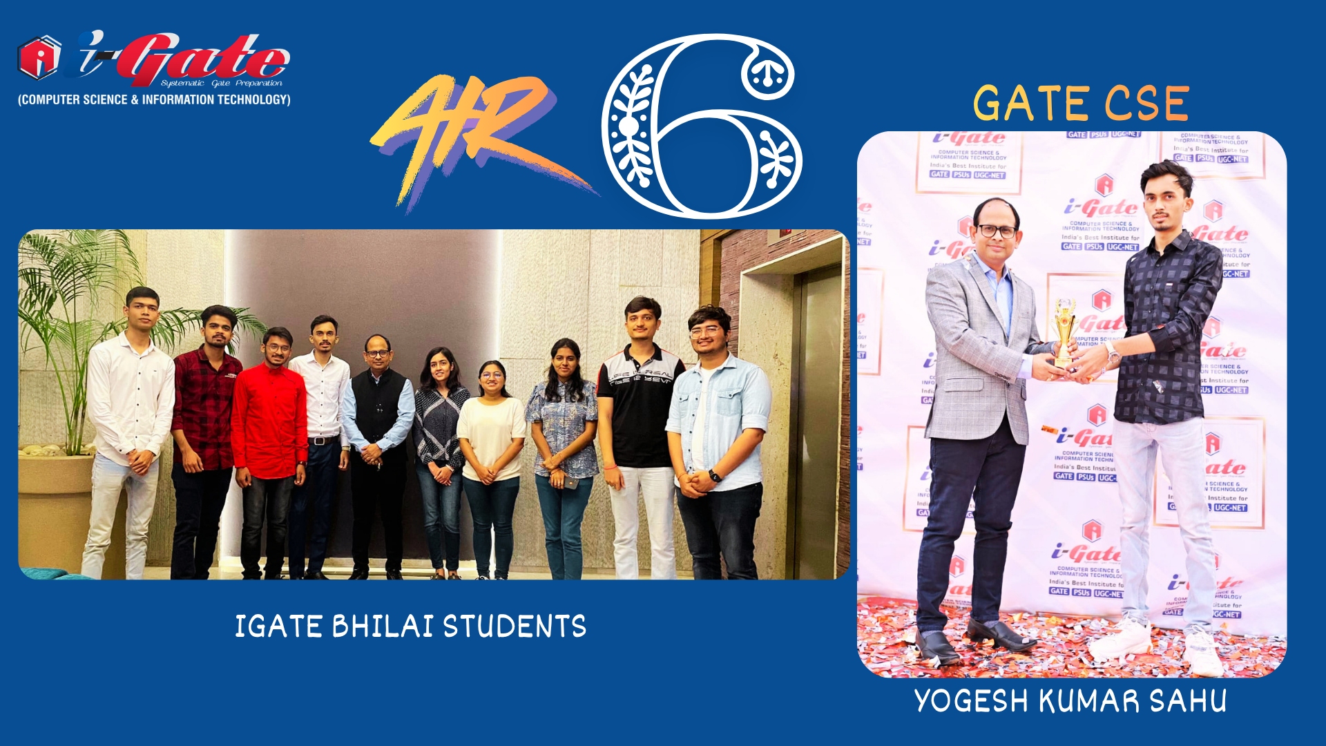 🚀 From GEC Raipur to AIR 6 in GATE CS : The Success Story of Yogesh Kumar Sahu