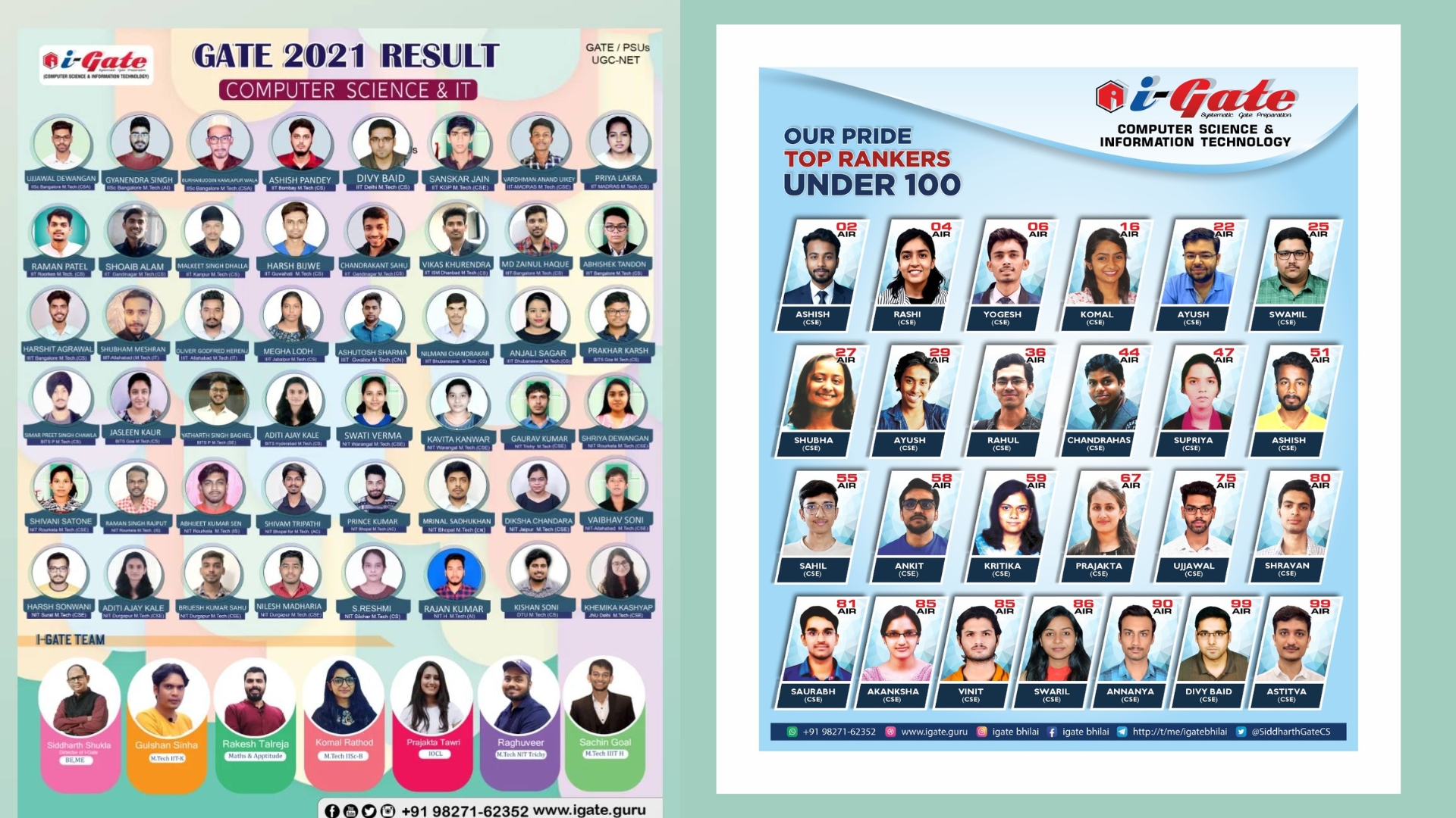 🎓 GATE 2021 CS RESULT & iGATE Bhilai: Excellence in a Highly Competitive Year