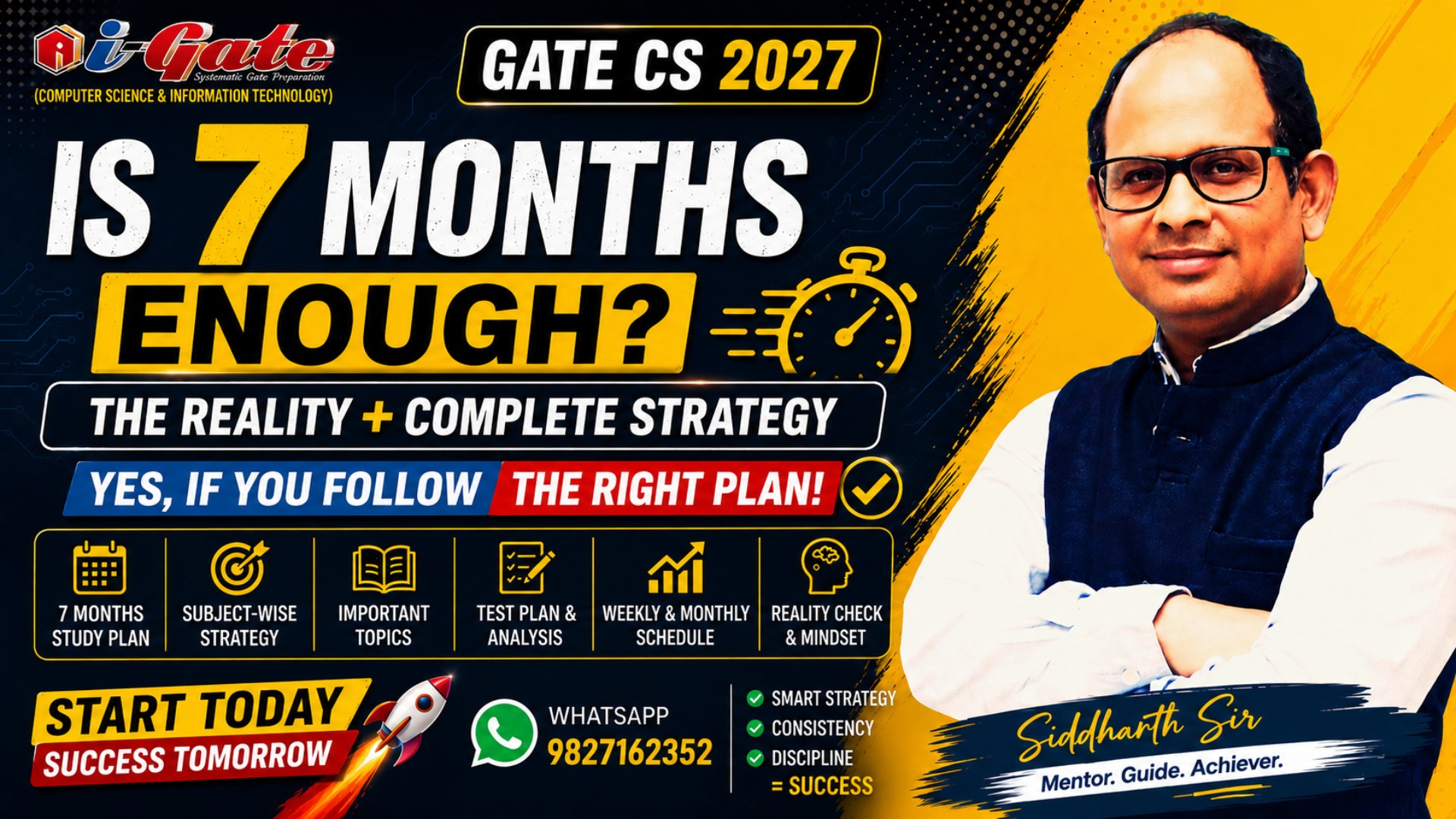 Is 7 Months Enough for GATE CS 2027? | Complete Strategy, Study Plan & Reality Check